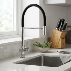 kitchen-faucet-black-chrome-modern